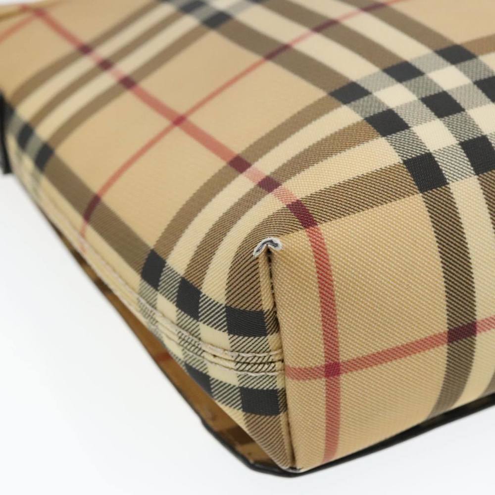 BURBERRY Nova Check Shoulder Bag PVC Beige Auth hk1702 - Picture 13 of 16
